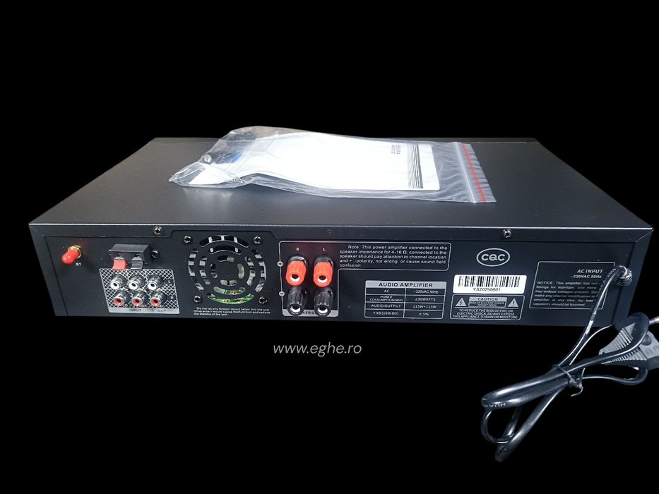 Amplificator/ statie audio NRS KB309U 2 x 115W RMS Bluetooth