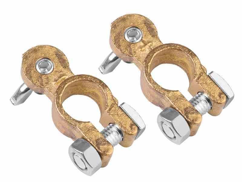 клеми за акумулатор carmotion, месингови, гайка тип пеперуда, ...