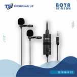 BOYA BY-M1DM  двойной всенаправленный универсальный петличный микрофон