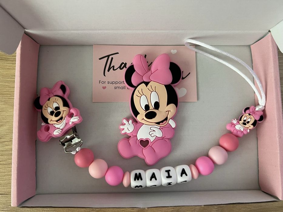 Lantisoare pentru suzete personalizate din silicon alimentar