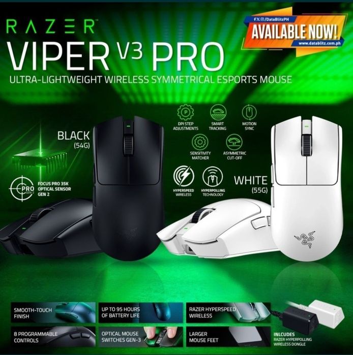 RAZER VIPER V3 PRO Беспроводная мышка/мышь Оригинал