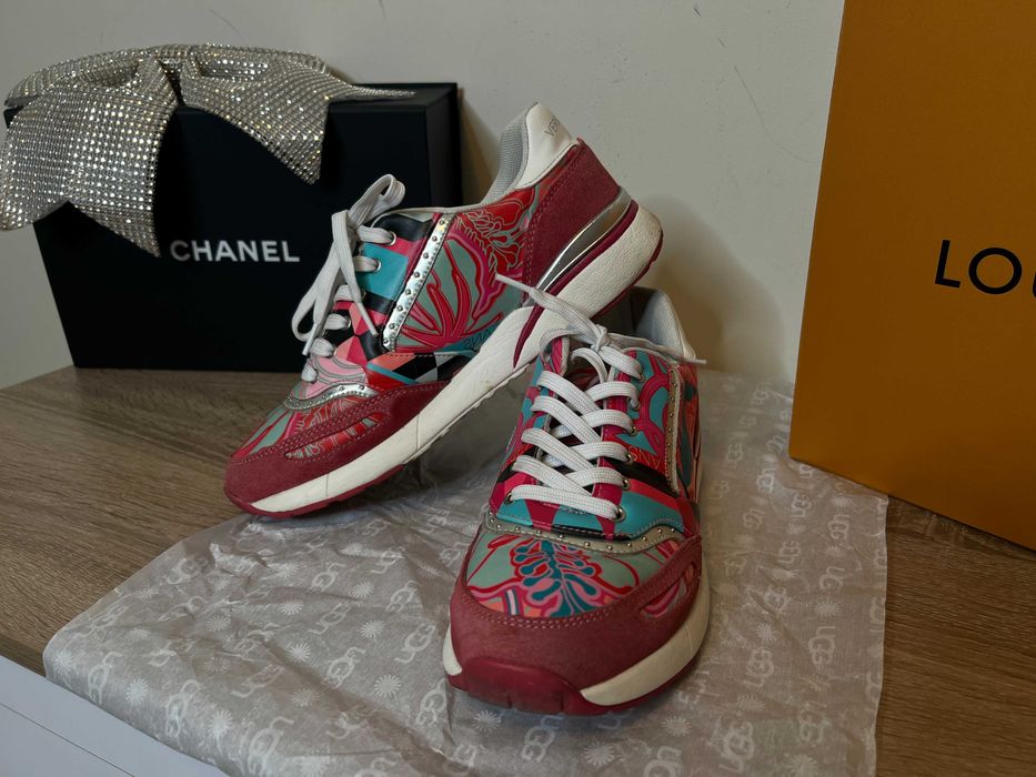 Дамски маратонки Versace Jeans, номер 39 – велур и кожа