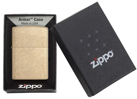 Zippo Armor Tumbled Brass - New & Sealed - SKU 28496-000003 
SKU: 2849