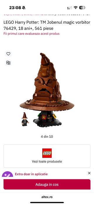 LEGO Harry Potter: TM Jobenul magic vorbitor 76429, 18 ani+, 561 piese