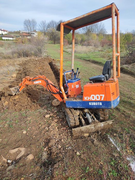Продавам мини багер Кубота в добро състояние