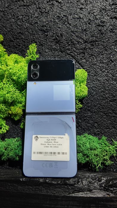 Samsung Z Flip4 128gb 8gb RAM Blue Duos Nou Fact+Garantie