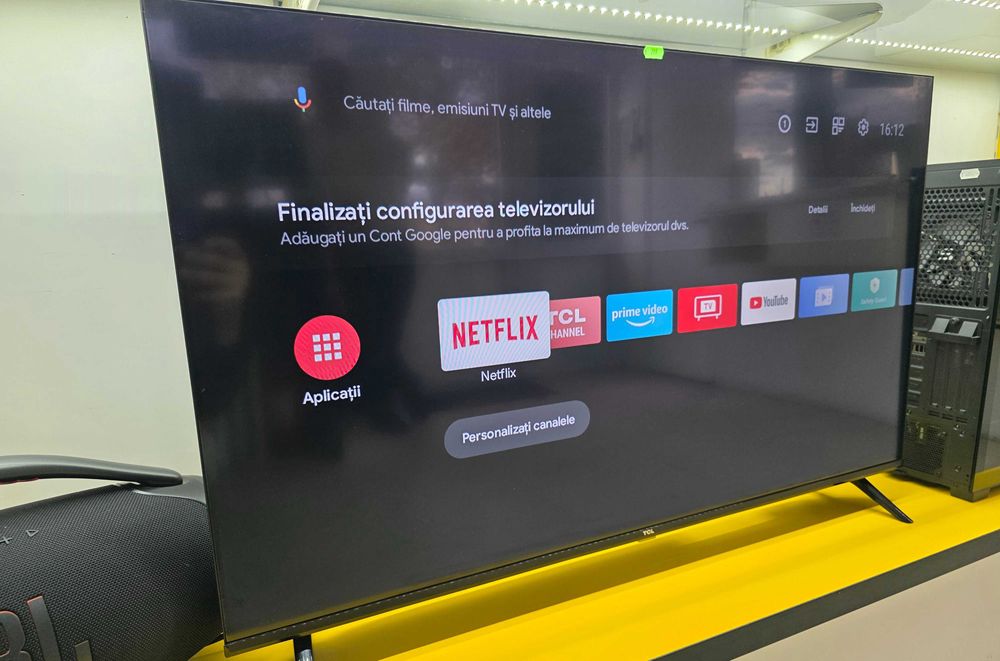 Garantie 24 luni TV TCL FULL HD SMART ANDROID 108cm 43S5400A  CashBox