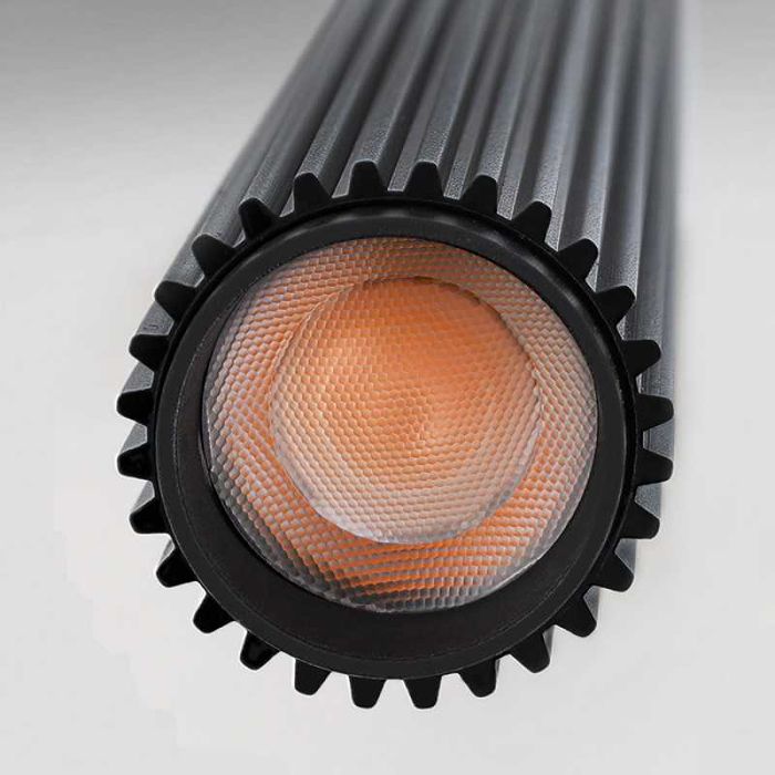 Черен цилиндричен LED пендел Hera