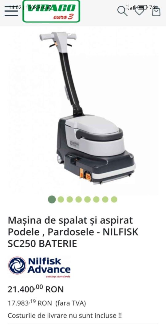 Masina spalat pardoseli profesionala
