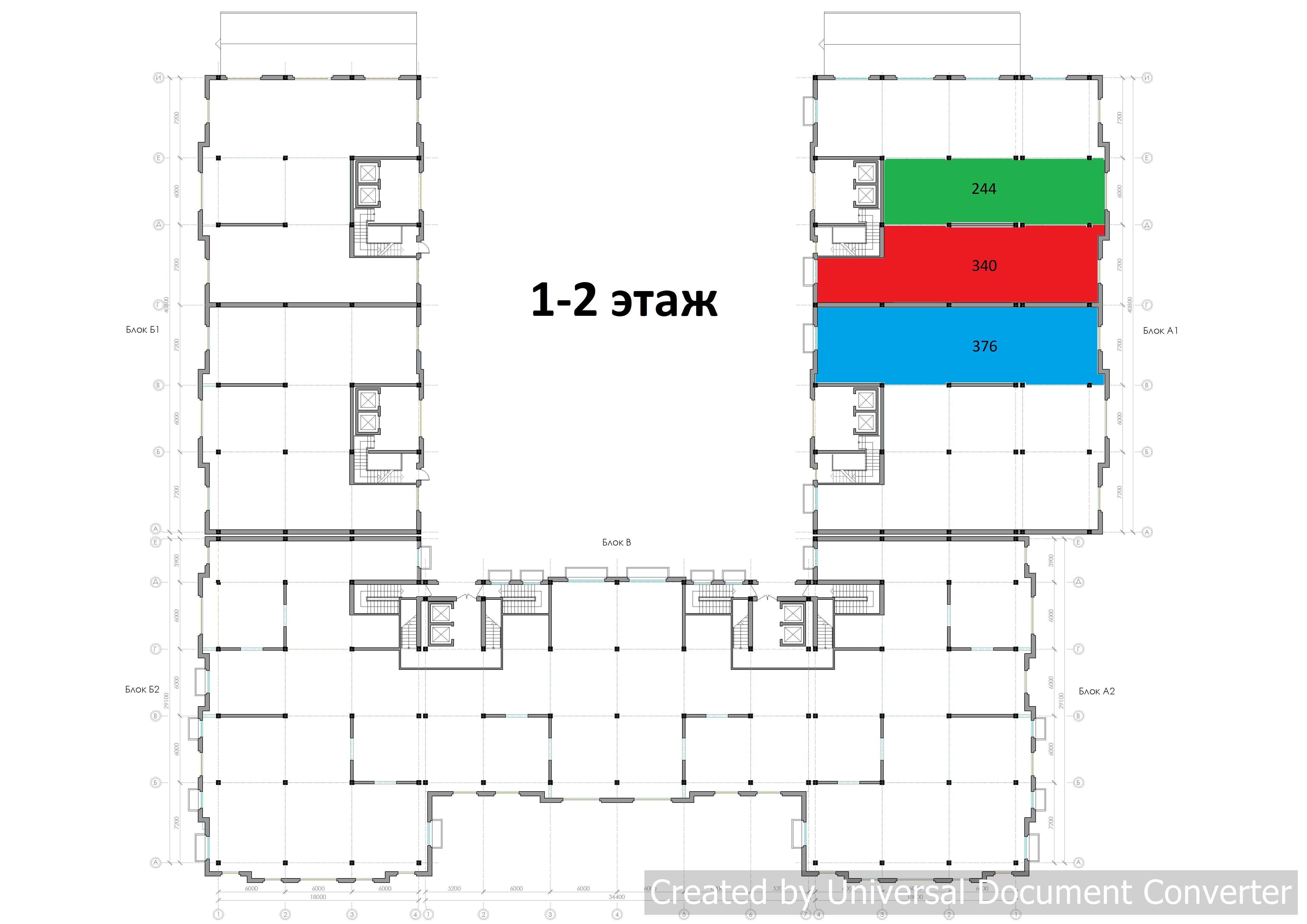 ЖК Казахстан Коммерческое помещение 1-2 этаж по 2100$| 714000$| 340m2