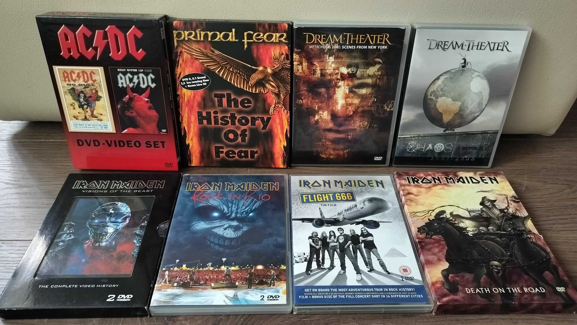 DVD-uri Iron Maiden, box set AC/DC, Primal Fear, Dream Theater