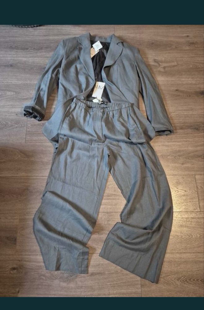 Нов ленен Костюм на Zara