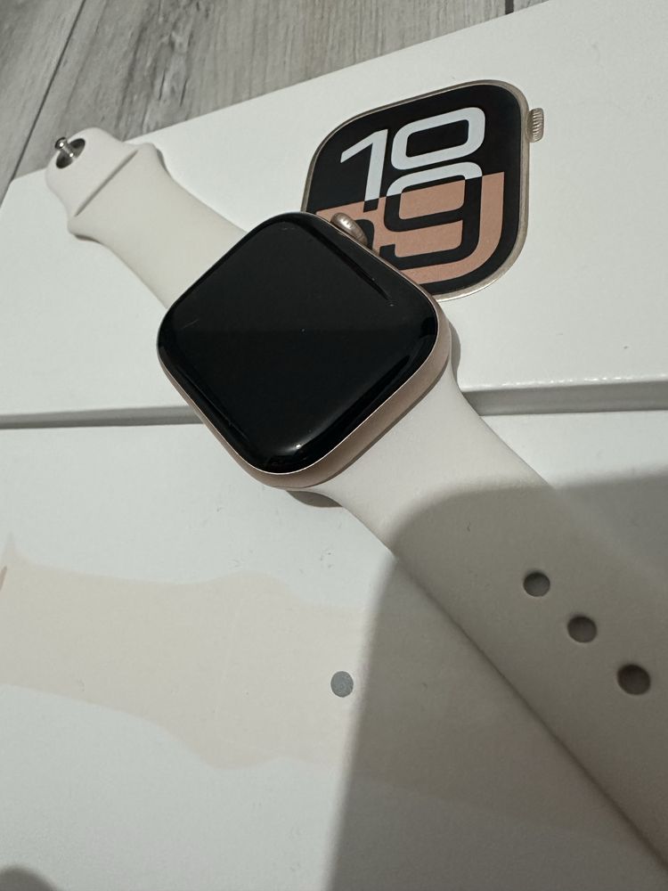 Apple watch seria 10, rose gold, 42 mm, gps, garanție