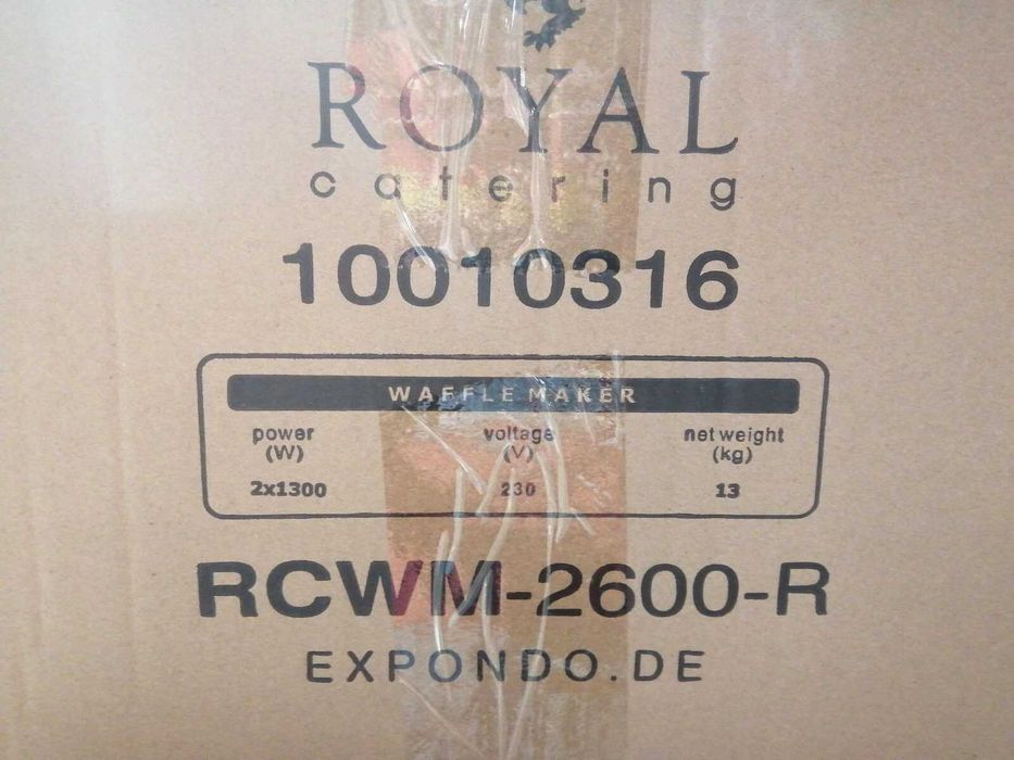 Професионален двоен гофретник Royal Catering RCWM 2600