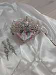 Set mireasa, halat bride, set coronita si cercei Arriana Karen