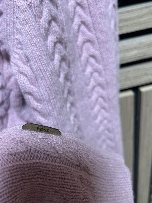 BOSS : Ermisto Knitted Textured Wool Sweater-30% Кашмир НОВ размер ХЛ