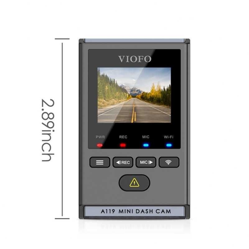 Видеорегистратор VIOFO A119 MINI, 2K, 60FPS, GPS, WIFI - предна камера