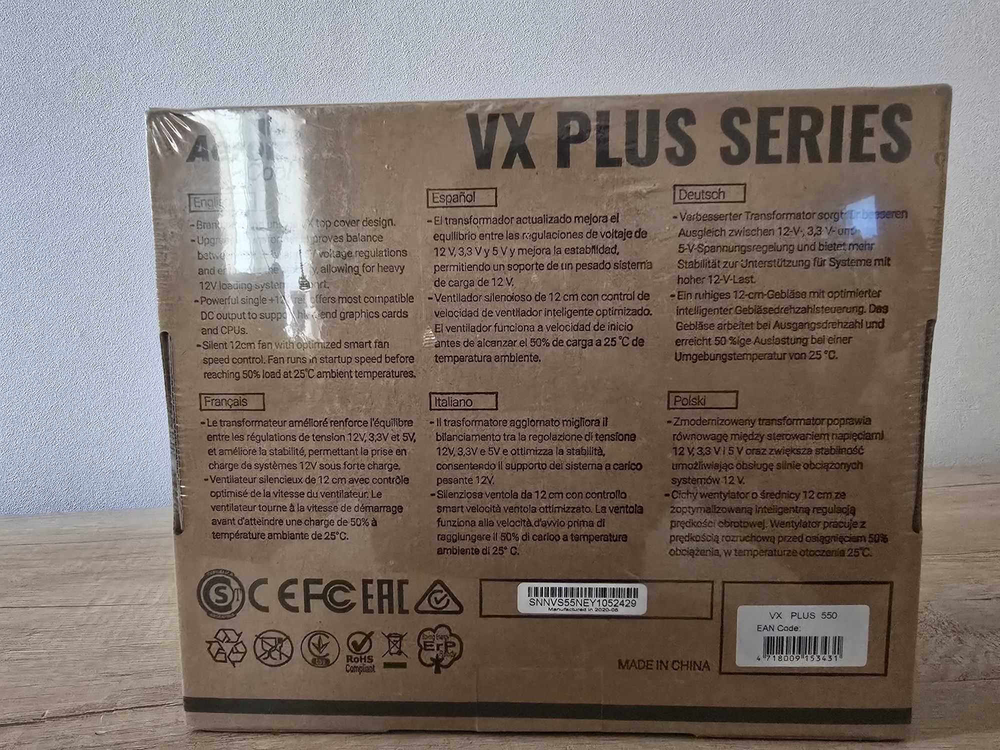AeroCool VX PLUS 550 RGB