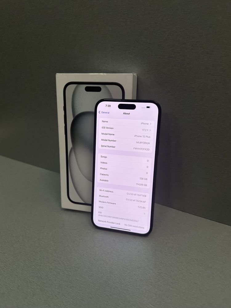 Продавам перфектен iPhone 15 PLUS