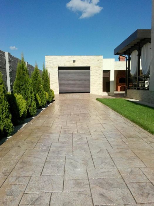 Beton amprentat decoratiuni gradina