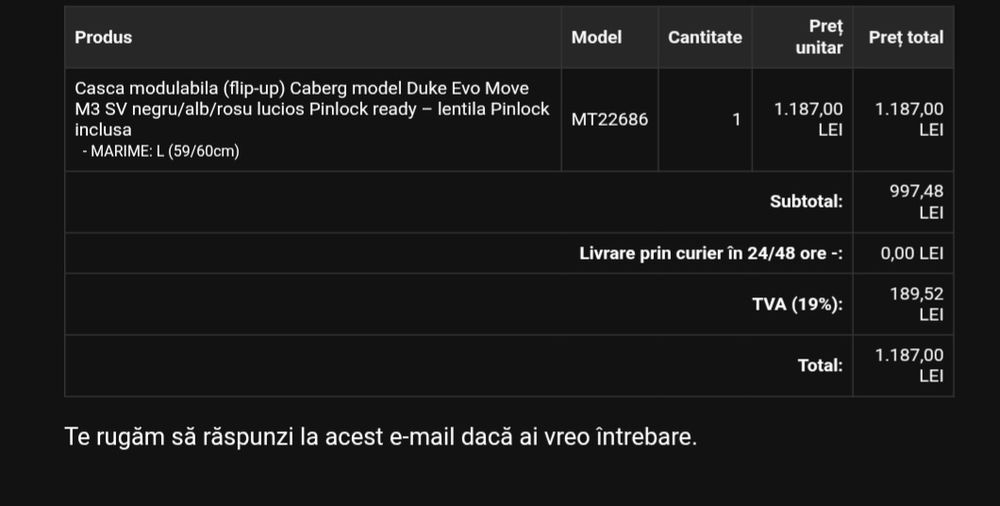 Vând cască Caberg Duke Evo Move