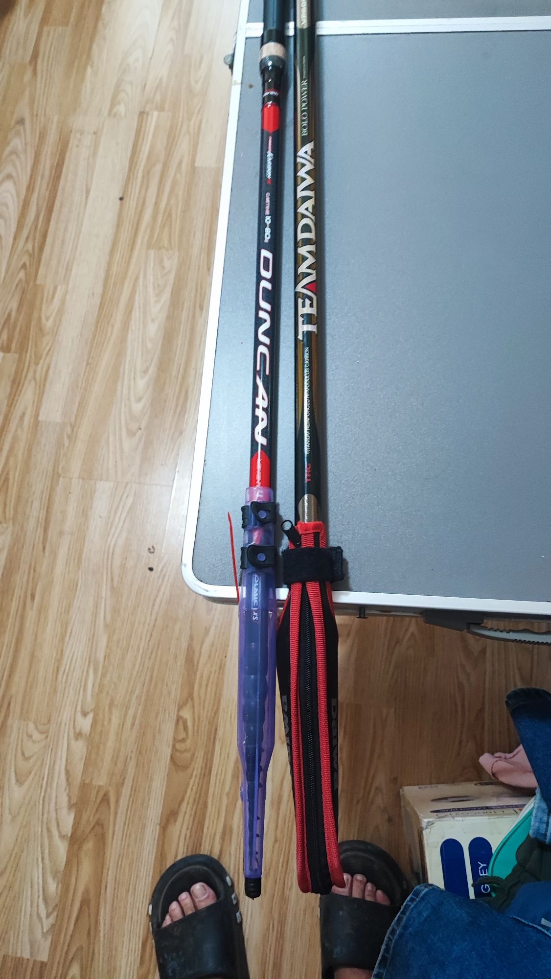 Se scot la vînzare 2 lansete daiwa și colmic