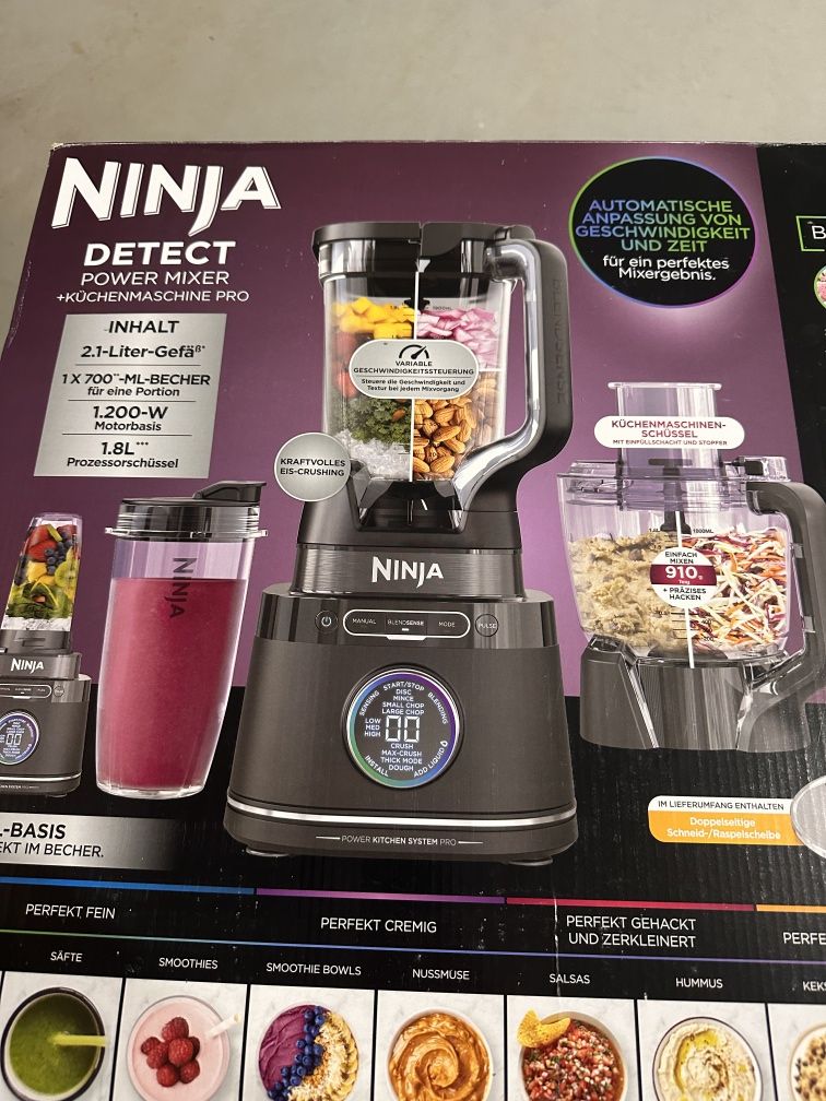 Robot bucatarie Ninja Detect Power Pro 2.1l 1800W 10 trepte negru Nou