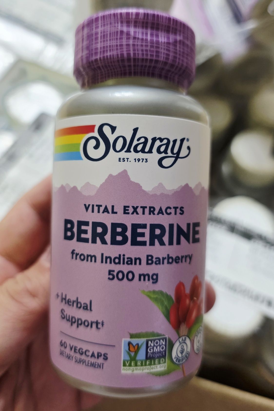 ДОСТАВКИ НЕТ Solaray берберин 500,60шт 210000 MADE IN USA