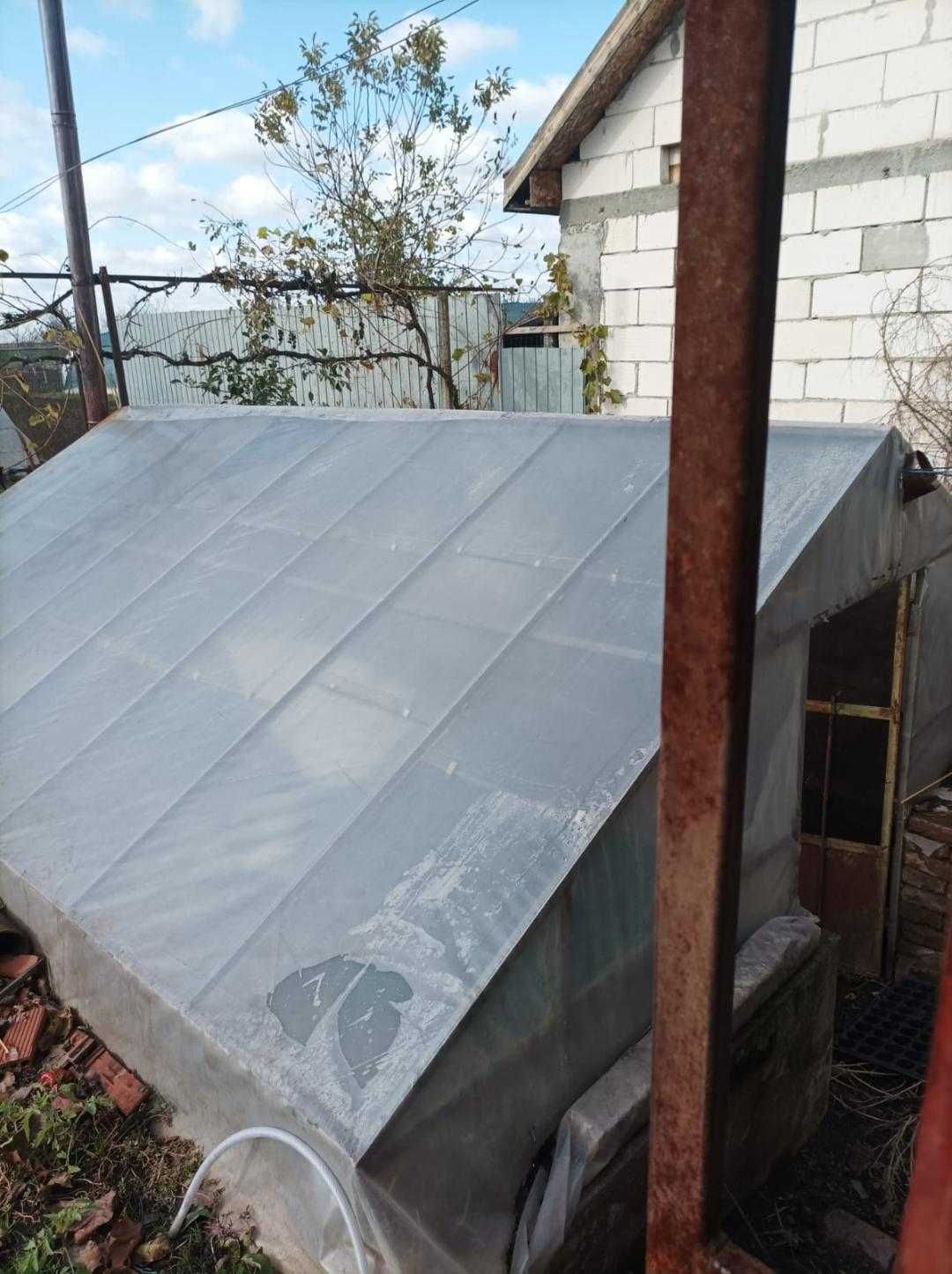 Sera din profil T galvanizat, 7x3.5 m, sticla inclusa