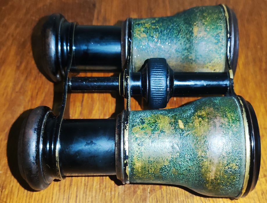 Бинокль полевой времен 1 мировой. Антикварный целый