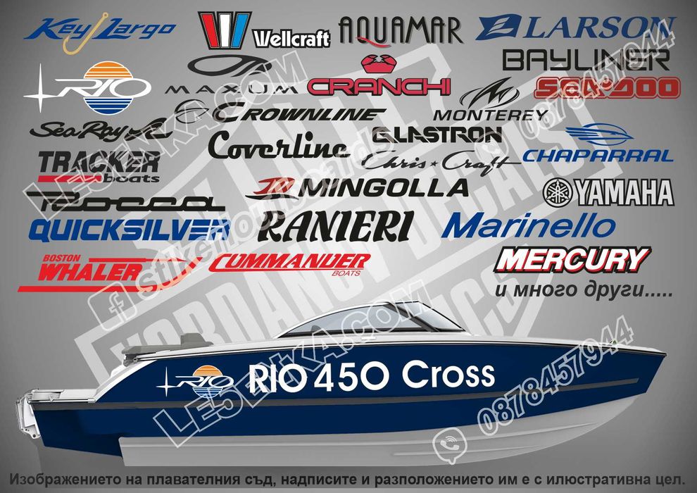 Стикери и надписи за лодки и яхти