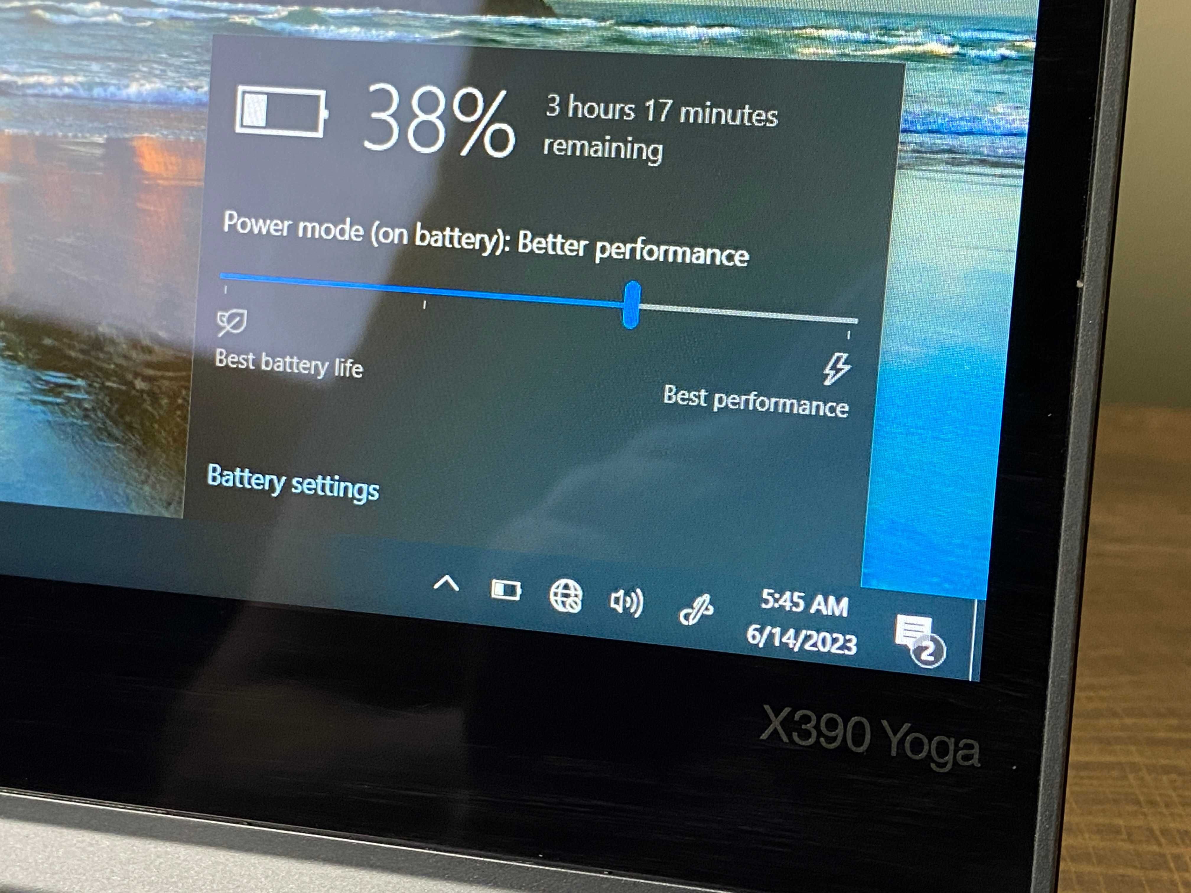 Лаптоп Lenovo Yoga X390, i5-8265U, 16 GB, 256GB NVME SSD, 13.3" TOUCH