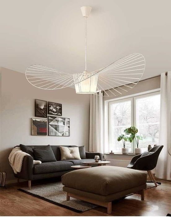 Lampă Pendant Candelabru Vertigo alba 100 cm