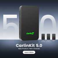 Безжичен адаптер CarlinKit, Съвместим с Apple Carplay/Android Auto 5.0