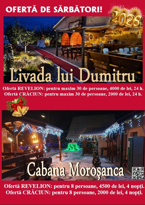 Cabana Moroșanca-Cabană de închiriat!