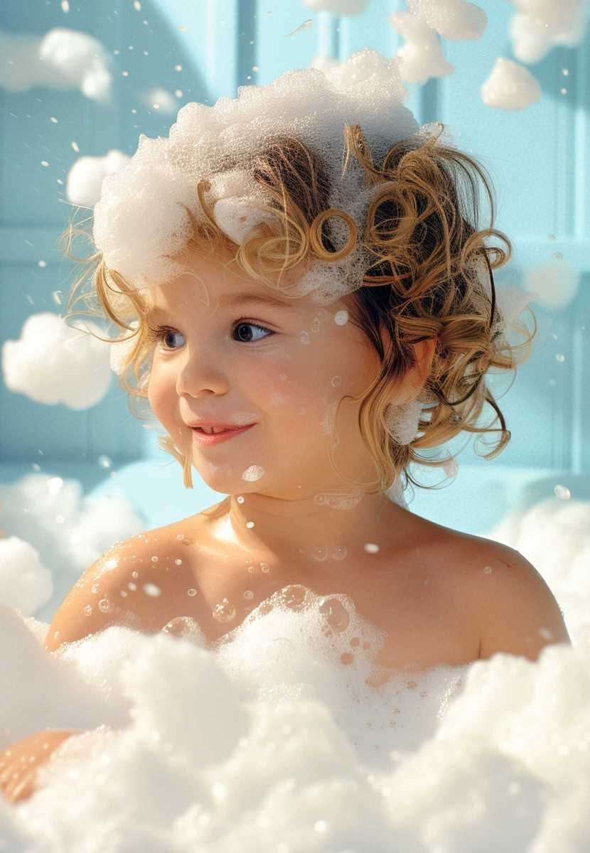 Детская пена для ванн, меняющая цвет, Umooo 3+ - Бережный Уход