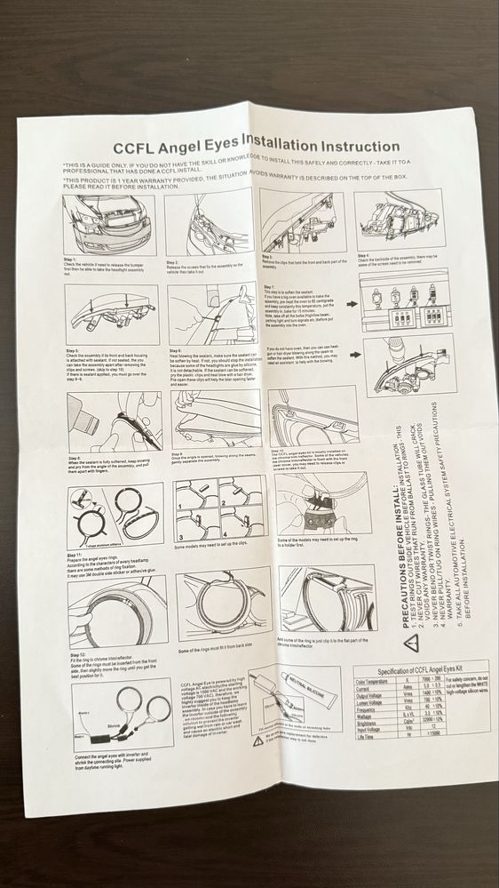 Ангелски Очи за Голф 4 (Бяло)/Angle Eyes for Golf 4 (white)