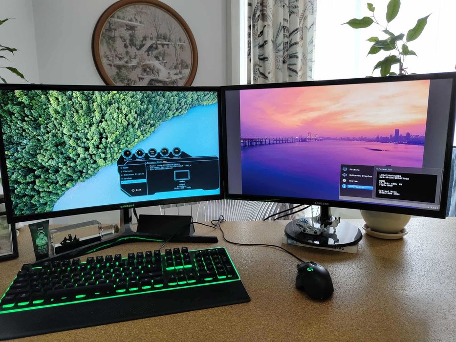 Геймърски компютър i5 / GTX 1060 6GB + 2 Samsung монитора