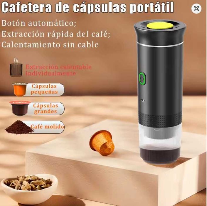Espressor portabil 3 in 1(Nespresso,DolceGusto si cafea macinata)typeC