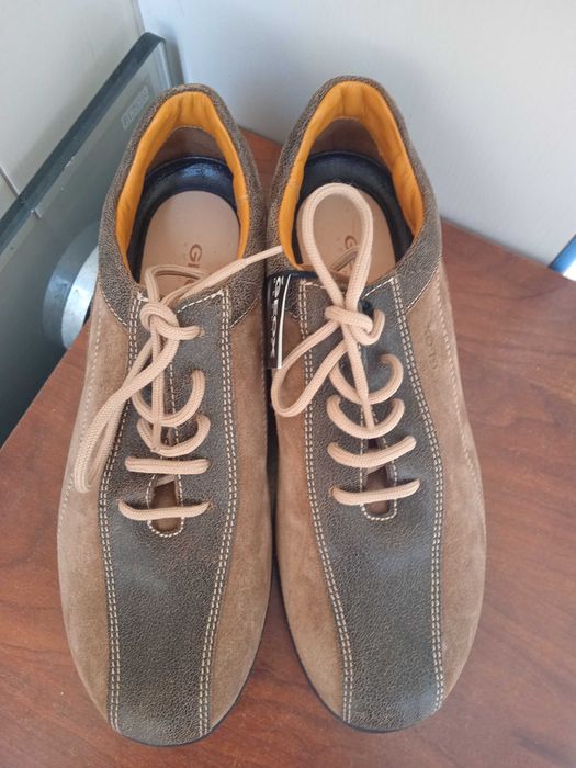 Geox 100% оригинални дамски дишащи обувки естествена кожа - Нови