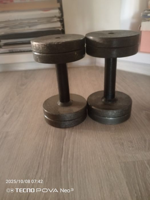 6kg gantel opshi 2 ta 12 kg