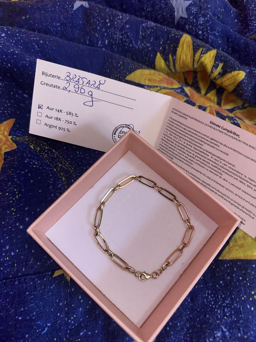 Brățară aur DivaGold 14 k zale