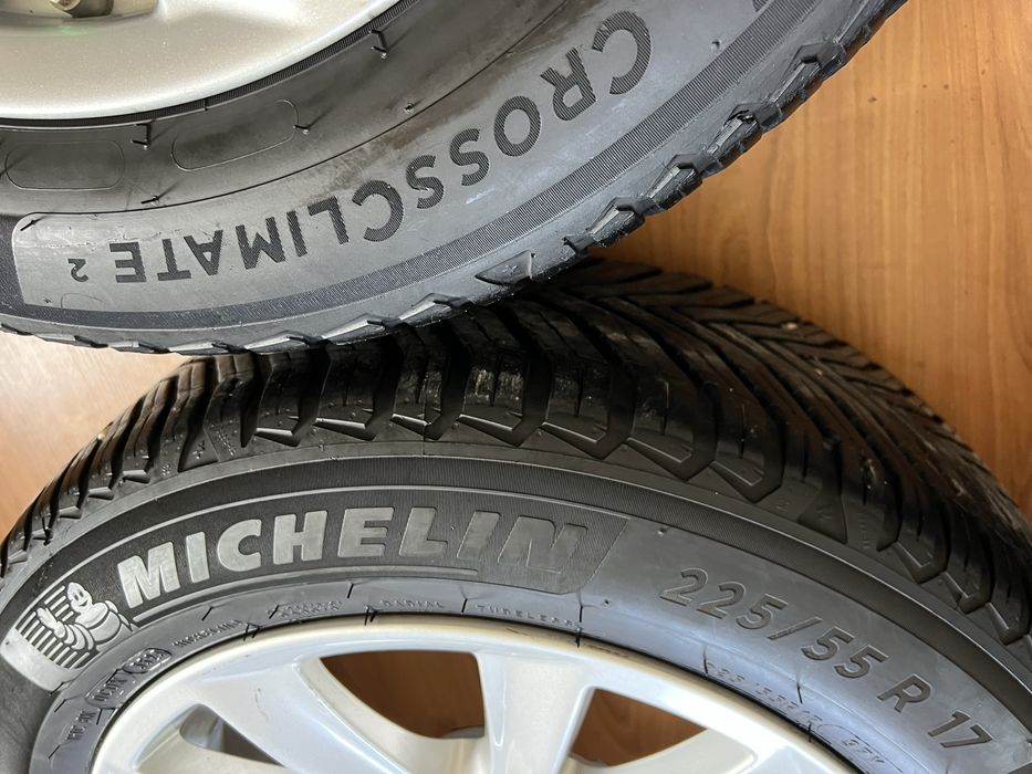 Jante Bmw Seria 5 F10 Michelin Iarna 8mm All  225 55 17 Complete Vara