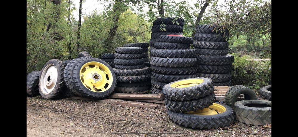 Vând roti inguste sau tehnologice John Deere, New Holland…