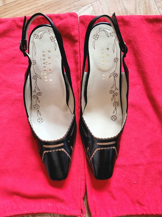 Pantofi negri piele fabricati in Italia