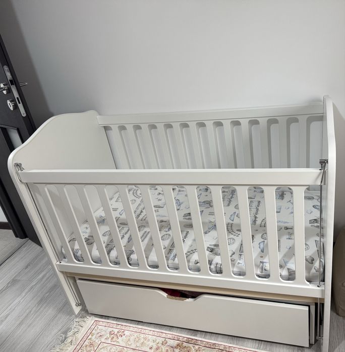 Vand patut cu sistem leganare, sertar depozitare, co-sleeper
