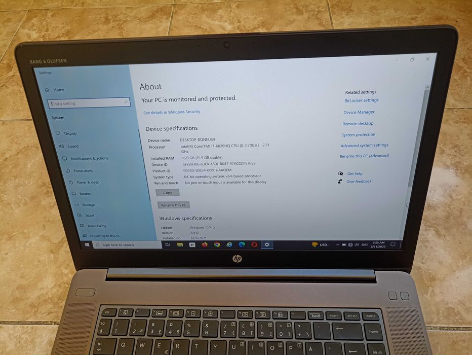 Gaming HP ZBook 15 G3 - i7, 16 GB RAM, 2 SSD (1TB+0,5TB)  slim, ca NOU