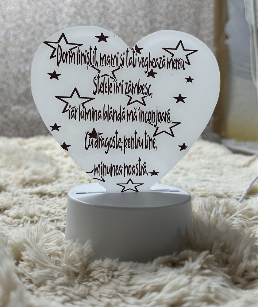 Promotie ! Lampa de veghe personalizata