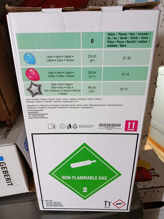 Butelie heliu noua 110