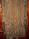 costum dama : sacou,vesta,fusta culoare crem-maro (capucino)-masura 40